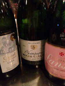 美味しい泡もの飲んで